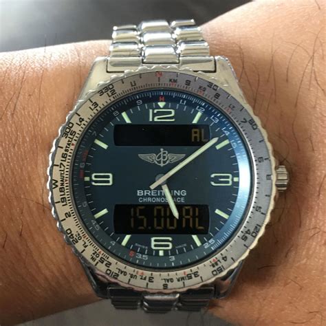 breitling with digital display|Breitling digital watch certification.